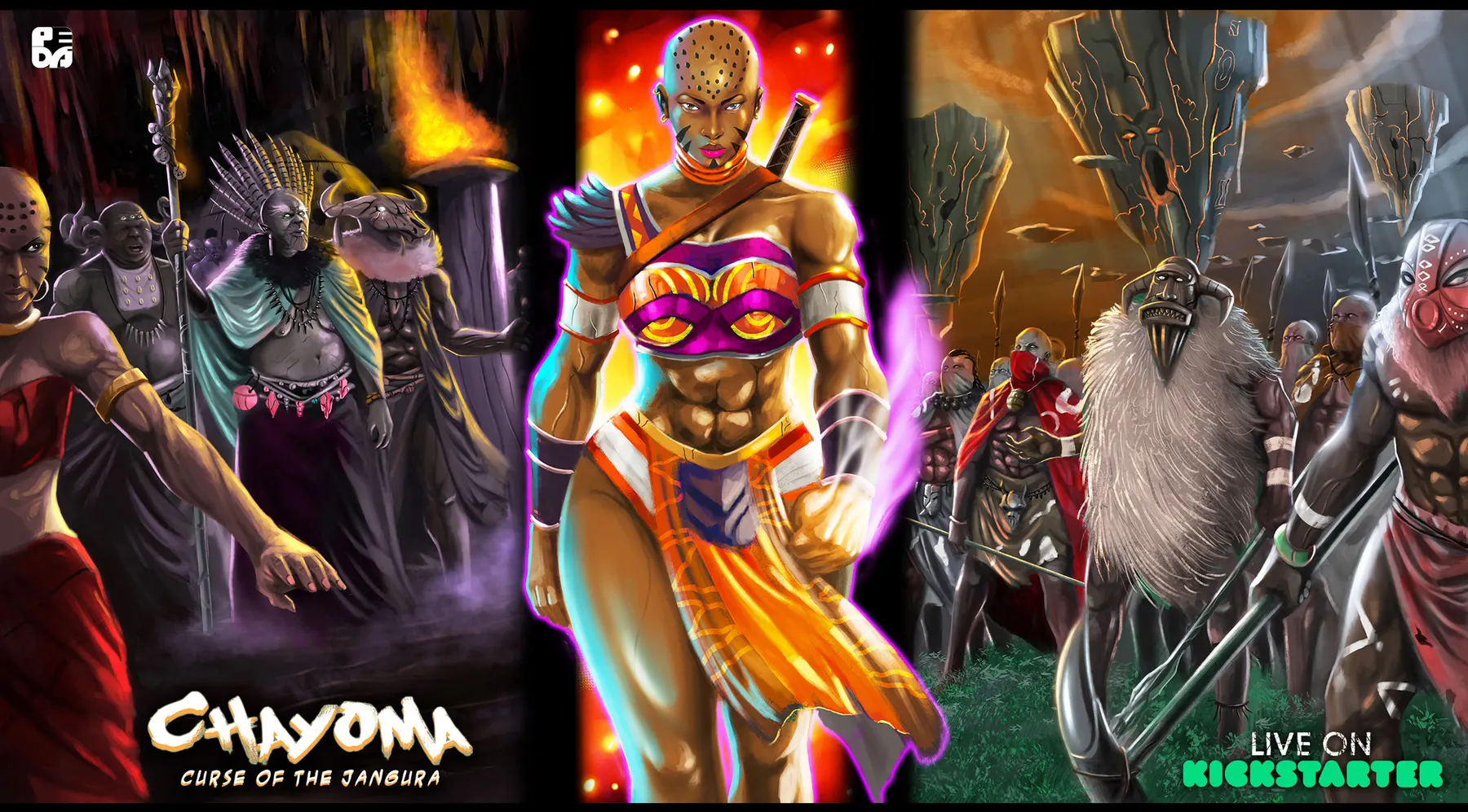Chayoma: Curse of the Jangura promotional triptych