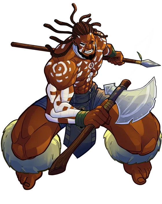 King Zama — A king who leads with an axe in hand.