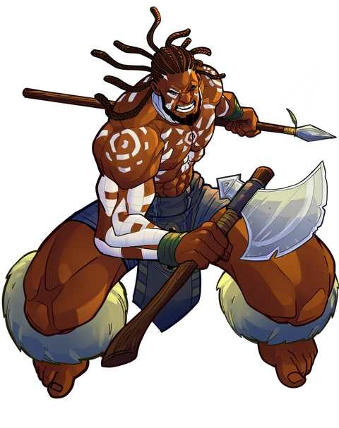 King Zama — A king who leads with an axe in hand.