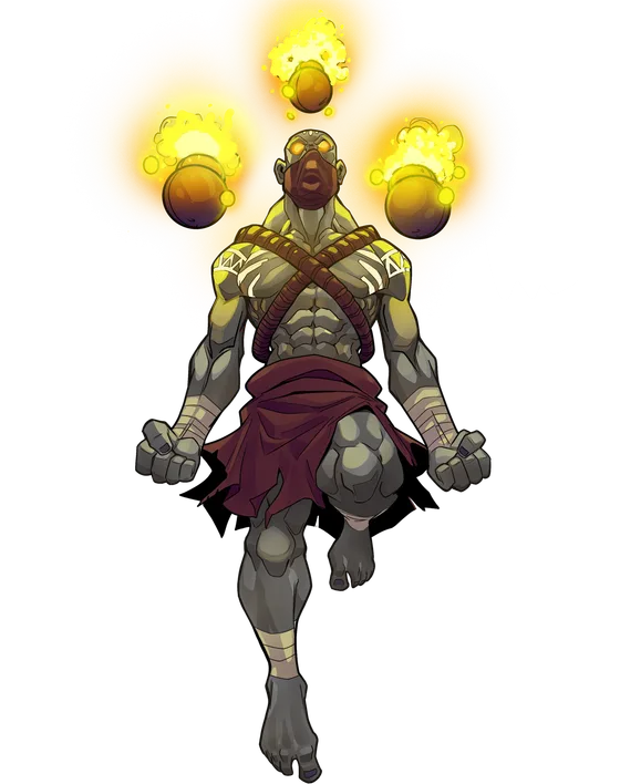 Oin — Power channeled through both hands.